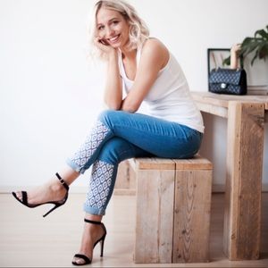 Paige Jimmy Jimmy Crop jeans in Mosaic tile